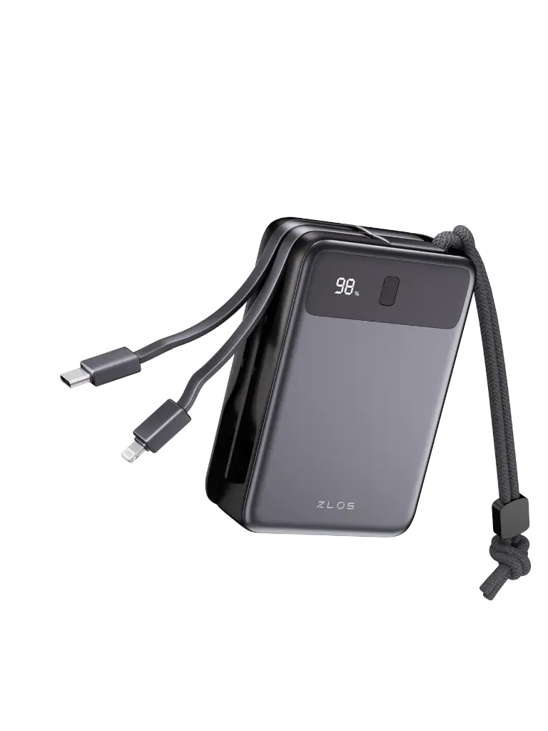 ZLOS 20000mAh DB20 Power Bank 35W with Built-in Cables