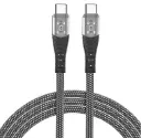 كيبل زلوس USB-C إلى USB-C PureWeave مشبّك فاخر للشحن السريع ونقل البيانات