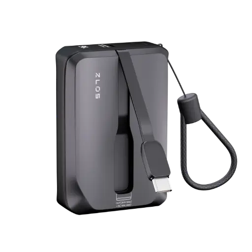 [ZLO-TY10C-22W] ZLOS 10000mAh MINI Power Bank with Built-in USB-C and Lightning Cables