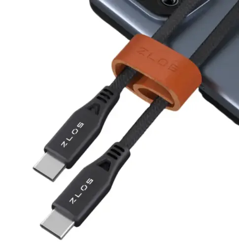 [ONT-CC-12M] ZLOS USB-C to USB-C Cable leather strap included