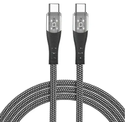 [ZLO-ZC03-HX] كيبل زلوس USB-C إلى USB-C PureWeave مشبّك فاخر للشحن السريع ونقل البيانات