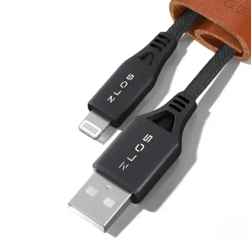 [ONT-LA-12M] ZLOS USB-A to Lightning Cable leather strap included